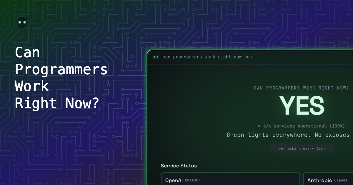 Lst Programer Can Programmers Work Right Now?